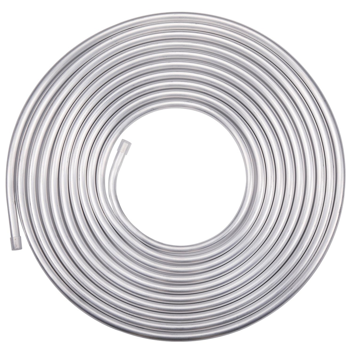 Podavelle 1/4 OD Aluminum Hard Fuel Line Hardline Tube Tubing Coil 16 Feet Roll