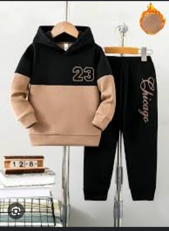 Brown Panel 23 Sport Printed Kids Winter Suit ( Each )