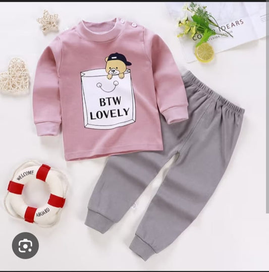 BTW Lovely Printed Kids Winter Suit ( Each )