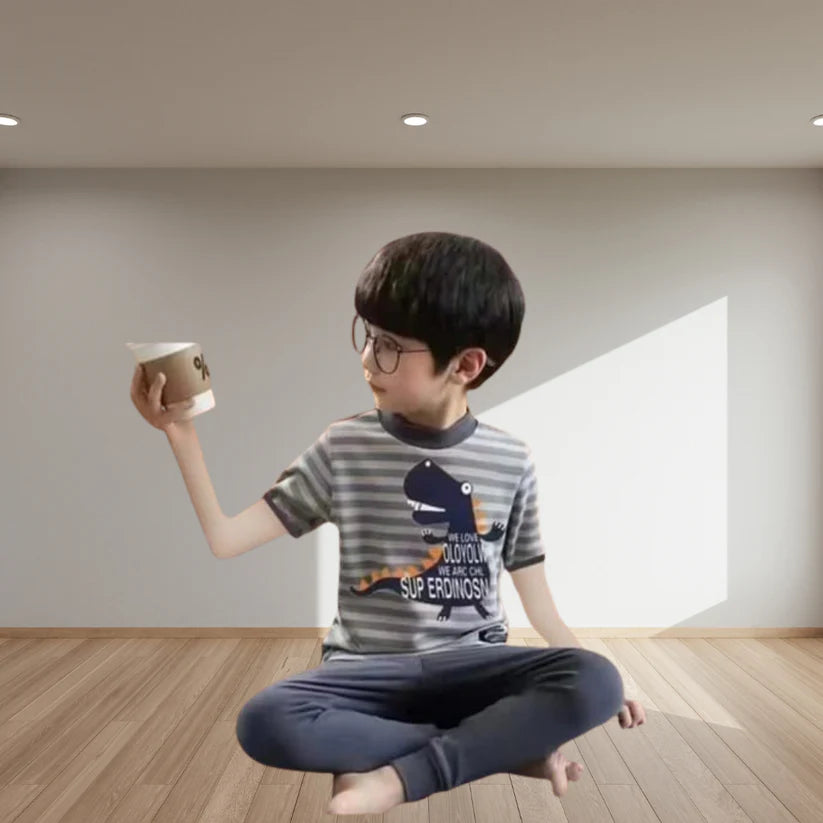 Super Dino Half Sleeve Kids Suit (Each)