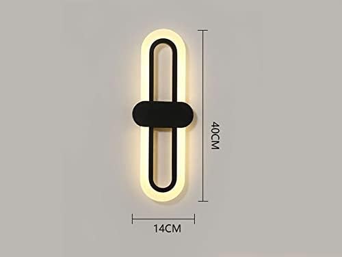 Bedroom Bedside Modern Minimalist Living Room Background Wall Led Three-Color Light-Changing Wall Lamp Simple Aisle Balcony Lamp(White,Nature(3500-5500K))