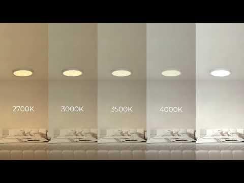 Builder Essential Round LED 7in Flush Mount 14W 1,100 Lumens with 5-CCT Selectability 2700-3000-3500-4000-5000K in Black