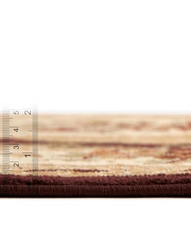 Unique Loom Versailles Collection Area Rug - Henry (2' x 3' 1" Rectangle Brown/Cream) - color: Brown/Cream, size: 2'2" x 3'1" (Rectangular)