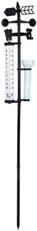 3 in 1 Weather Station Measurer Outdoor Garden Thermometer Rain Wind Indicator for Outdoor Garden Measurement