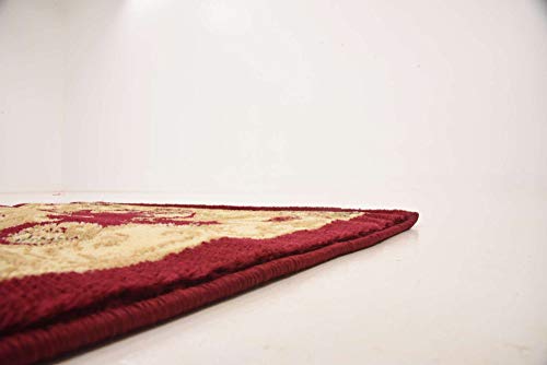 Unique Loom Versailles Collection Area Rug - Henry (2' x 3' 1" Rectangle Red/Brown) - color: Red/Brown, size: 2'2" x 3'1" (Rectangular)