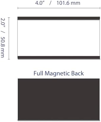 IMAGAME Magnetic Tool Organizer, 30 Packs Flexible Magnetic Label Holder 4"x2", C Channel Tool Box Label Holder for Garage Organization, Workshop, Storage Bin, Locker, Shelf - No Scratch, Easy Move