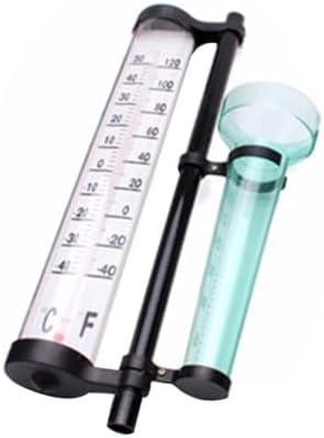 LIOOBO 2 Sets Rain Gauge Thermometer Wind Direction for Accurate Meteorology in Gardens Farms