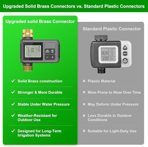 60FT Drip Irrigation System with Smart Water Timer