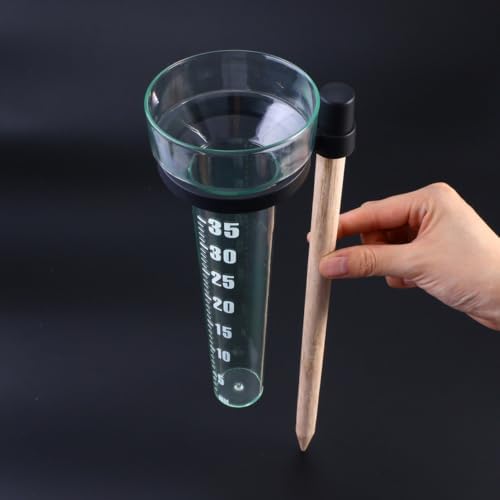 BESPORTBLE 2 Sets 3-in-1 Outdoor Weather Station Measuring Rainfall, Temperature, and Wind Direction with Plastic Construction for Farm Planting and Garden Decoration