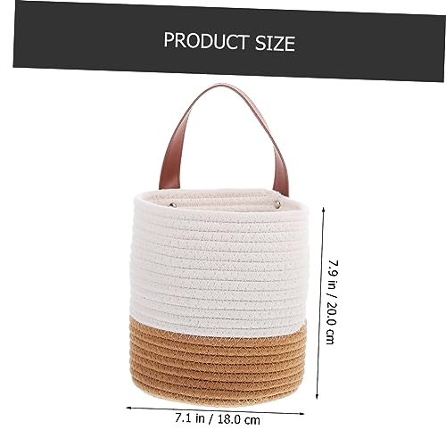 Boho Decor Wall Hanging Woven Basket Planters for Indoor Plants Rustic Hanging Flower Pot Basket