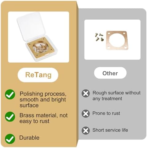 Solid Brass Bird House Hole Protector, Predator Guard Plate, 1 Pack
