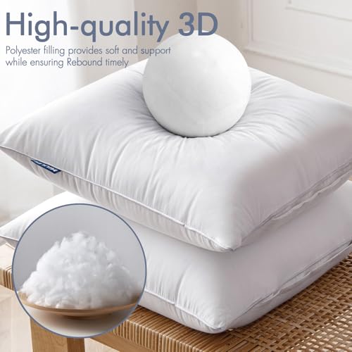 MIULEE 22 x 22 Pillow Inserts (Set of 2) -Decorative Throw Pillows for Sofa Couch with 100% Cotton Covers - size: 22x22 Inch