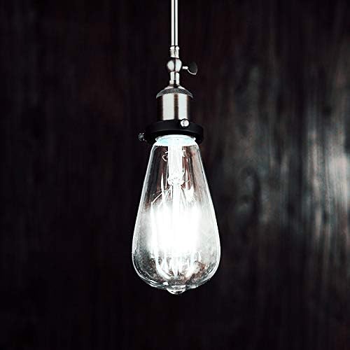 Vintage Edison Bulb 4W,Equivalent 40W Incandescent,ST18 Antique LED Filament Bulbs,Non Dimmable Daylight White 4000K,E26 Led Bulb,Pack of 12