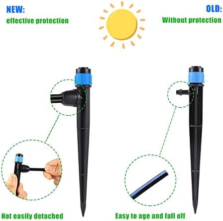 50 Pcs 360° Adjustable Drip Irrigation Spray Emitters
