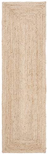 SAFAVIEH Cape Cod Collection Runner Rug - 2'3" x 9', Natural Brown, Handmade Braided Flat Weave Jute (CAP252A) - size: 2'3" x 9' (Runner)