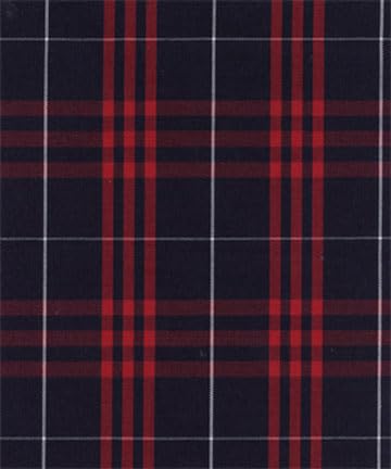 ClassExceed School Headband, Plaid bow headband, back to school, available in variety of school plaids (Plaid 37 Classic Navy Red large plaid, Regular)