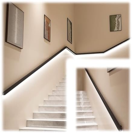 LED Stair Lights - Motion Sensor Indoor Lighting for Stairs, Hallways, Corridors, Easy Installation, Energy Efficient, Bright, Safe Wall Support Illumination