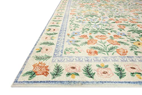 Loloi Rifle Paper Co. Eden Collection EDE-02 Mughal Garden Cream 2'-6" x 9'-6" Runner Rug feat. CloudPile™ - color: Mughal Garden Cream, size: 2'6" x 9'6" (Rectangular)