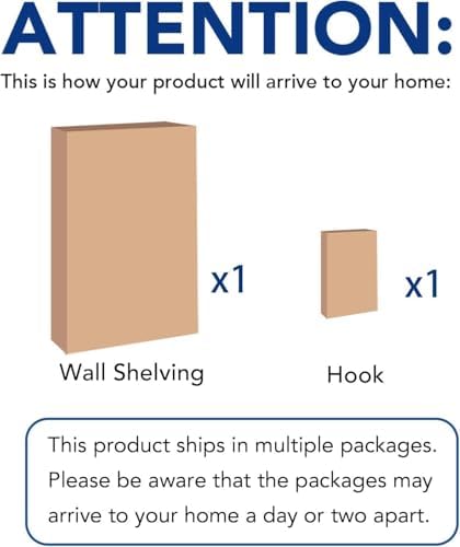 FLEXIMOUNTS 2-Pack 2x4ft Garage Shelving with Hooks, 600lbs Load, White