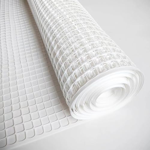 PotatoLife White Plastic Garden Fence, Hardware Mesh, 40'' x 50'