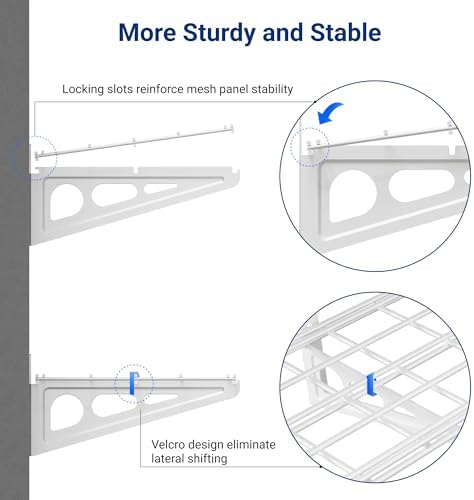 FLEXIMOUNTS 2-Pack 1x4ft 12-inch-by-48-inch Wall Shelf Garage Storage Rack Wall Mounted Floating Shelves, 450 lbs Load Capacity, White, Classic Series