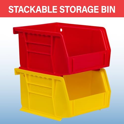 Akro-Mils 30210 AkroBins Plastic Storage Bins, 5"x4"x3", Blue, 24-Pack
