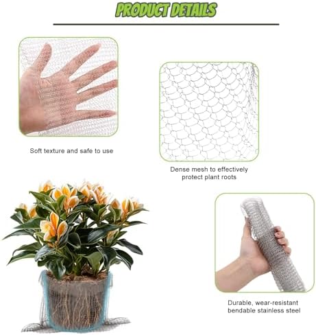 16 Pcs Gopher Baskets 1 Gallon Root Guard Proof Stainless Wire Steel Trap
