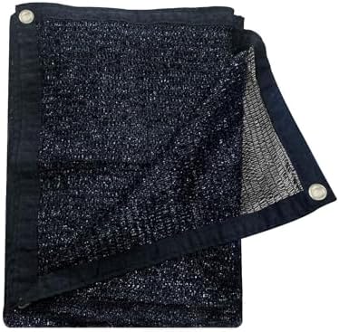 Cool Area Sun Shade Cloth with Grommets for Garden, 55% 8x10ft, Black