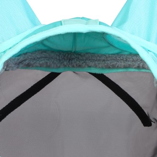 Harrison Howard CareMaster Pro Luminous Horse Fly Mask Large Eye Space Long Nose with Ears UV Protection for Horse Summer Mint S Pony