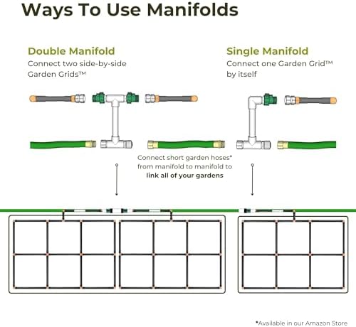 Garden Grid Manifold | Link Multiple Garden Grids | 17" Tall, Single Style
