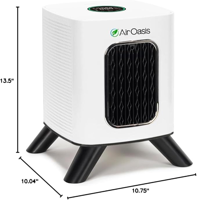 Air Oasis iAdaptAir 2.0 H13 HEPA Filter Air Purifier Reduces 99% of Viruses, Mold, Dust, Smoke, Pollen & Odors Quietest on The Market WiFi Compatible 1,325 Sq Ft of Clean Air