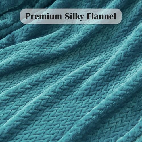 NEWCOSPLAY Super Soft Throw Blanket Dark Blue Premium Silky Flannel Fleece Leaves Pattern Lightweight Bed Blanket All Season Use (Dark Blue, Throw(50"x60")) - color: Dark Blue, size: Throw(50"x60")