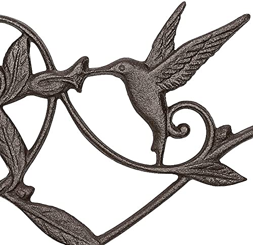 Mkono Hanging Plant Bracket Hook Iron Decorative Plant Hanger for Flower Basket Bird Feeder Wind Chime Lanterns, 1 Pack