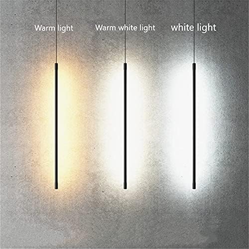 Modern Chandelier, Modern Bedroom Bedside Led Lights Living Room Tv Wall Decor Led Lamps Geometry Line Strip Hanging Light Fixtures(Warm Light,60Cm)/Warm Light/60Cm
