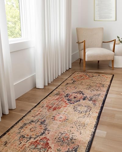 Loloi Jocelyn Collection JOC-07 Khaki/Multi 6'-7" x 9'-7" .38" Thick Area Rug - color: Khaki / Multi, size: 6'7" x 9'7" (Rectangular)