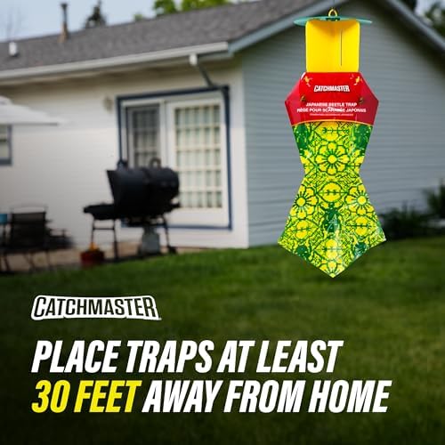 Catchmaster Japanese Beetle Trap Bags 6 Pack, Outdoor Traps w/Dual Lure