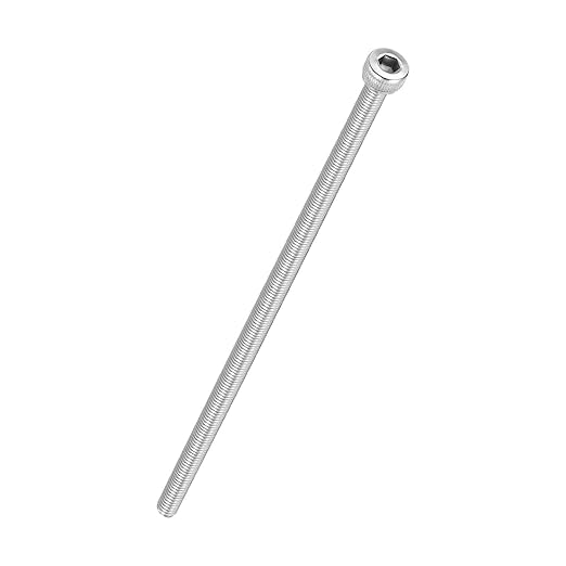 Kozelo 4pcs Socket Head Cap Screws - [M4-0.7 x 135mm] 304 Stainless Steel Allen Socket Drive for Electrical Motor 3D Printing Fan Engine Replacement Use, Silver