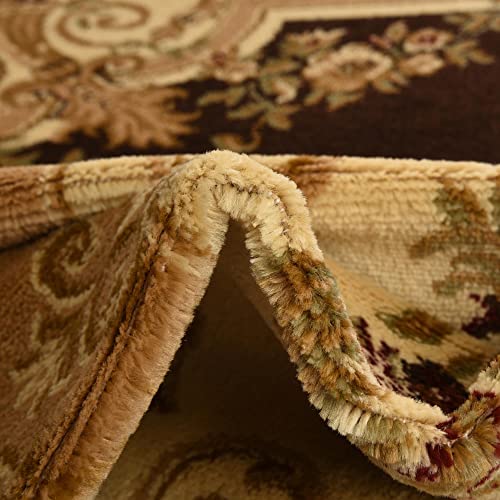 Unique Loom Versailles Collection Area Rug - Henry (2' x 3' 1" Rectangle Brown/Cream) - color: Brown/Cream, size: 2'2" x 3'1" (Rectangular)