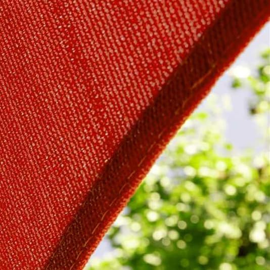 Amgo Custom Size 6' x 7' Red Rectangle Square Sun Shade Sail UPF50+ AGTAPR1620, Order to Make Canopy Awning, 95% UV Blockage, Water & Air Permeable, Commercial and Residential (We Customize)