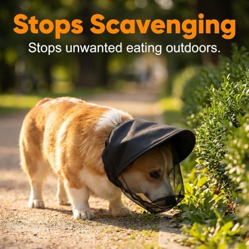 Guard Dog Foxtail Protection Hood for Dogs, Breathable Mesh Dog Bug Hood, Outdoor Dogs Face Guard for Hunting Trips (White, XL)