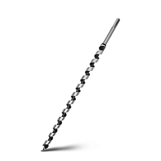 5/8 x 23.6 inch Auger Drill Bit for Wood,Hex Shank Ship Auger Bit for Soft Wood, Hard Wood, Plastic, Composite Materials and DIY Projects