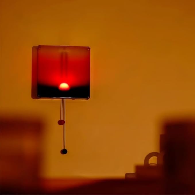Mindfulness Wall Lamp Features Manual Sunrises Sunset Hanging Light for Serenes Home Atmospheres Sun Motion Living Room Lamp