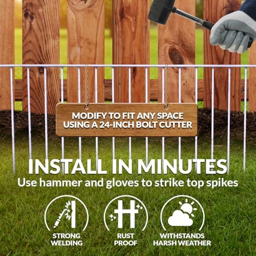 Dig Defence Original Animal Barrier Fence - 32”(L) x 10”(H), 24 Pack