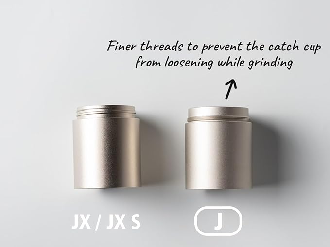 1Zpresso J Manual Coffee Grinder Silver Capacity 35g with Assembly Stainless Steel Conical Burr - Numerical Internal Adjustable Setting