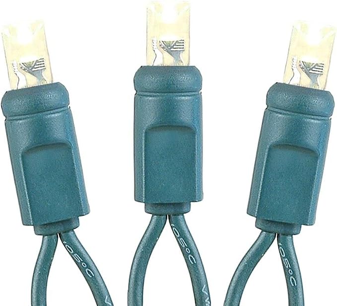 Novelty Lights 11.5 Feet 35 LED String Light, Warm White on Green Wire, 4" Spacing Short Fairy Lights, Connectable End-to-End, UL Listed for Indoor/Outdoor
