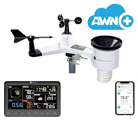 Ambient Weather WS-2902 WiFi Smart Weather Station with AWN+ Included