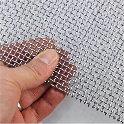 Stainless Steel Wire Mesh Panel, 304 Grade 10 Mesh Screen, Heavy Duty Metal Guard for Ventilation, Pest Protection and Workshop Use