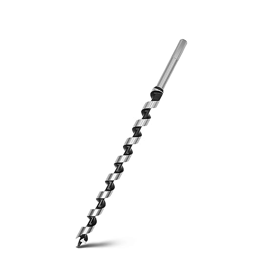 15/32 x 23.6 inch Auger Drill Bit for Wood,12mm x 600mm Hex Shank Ship Auger Bit for Soft Wood, Hard Wood, Plastic, Composite Materials and DIY Projects 15/32" (12mm)