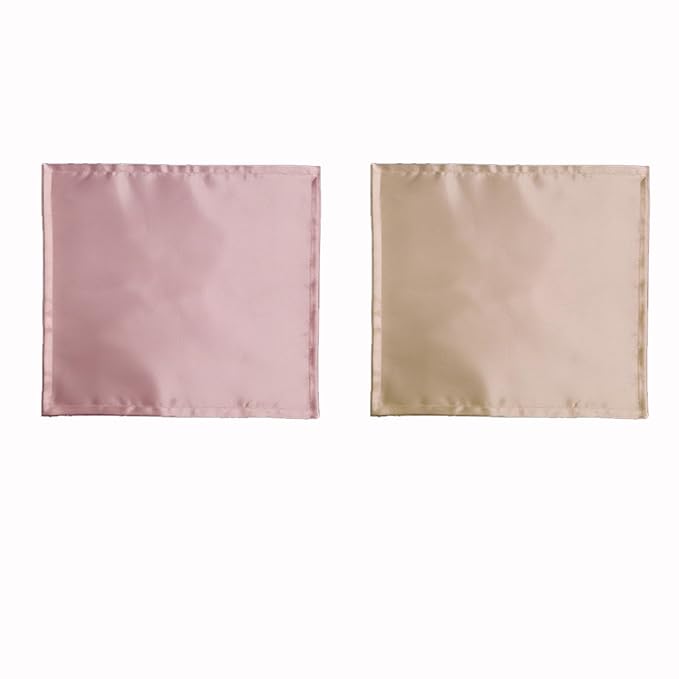 2 Pack Satin Car Seat Headrest Cover for Babies Car Seat Satin Hair Protector Silk Head Rest Cover for Baby Carseat