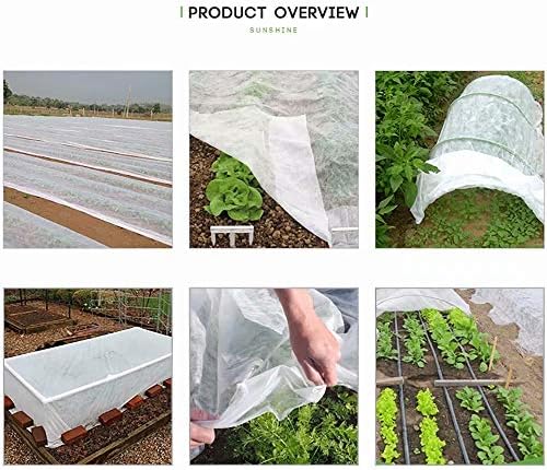 Agfabric Plant Covers Freeze Protection 7'x25' 0.9oz Floating Row Cover Garden Plant Cover Freeze Cloths for Plants Winter Frost Season Extension,White